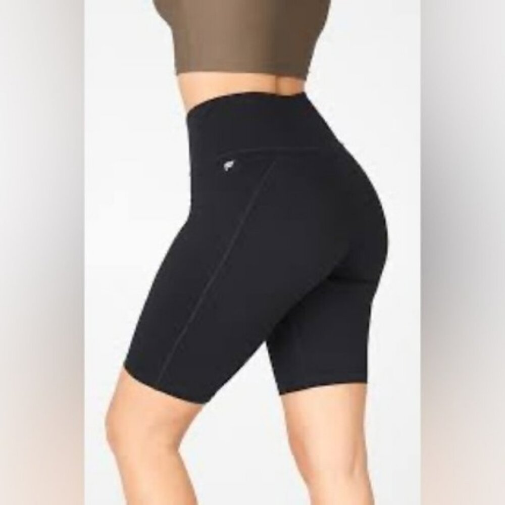 Fabletics Black PowerHold High Waisted Short Size Medium
